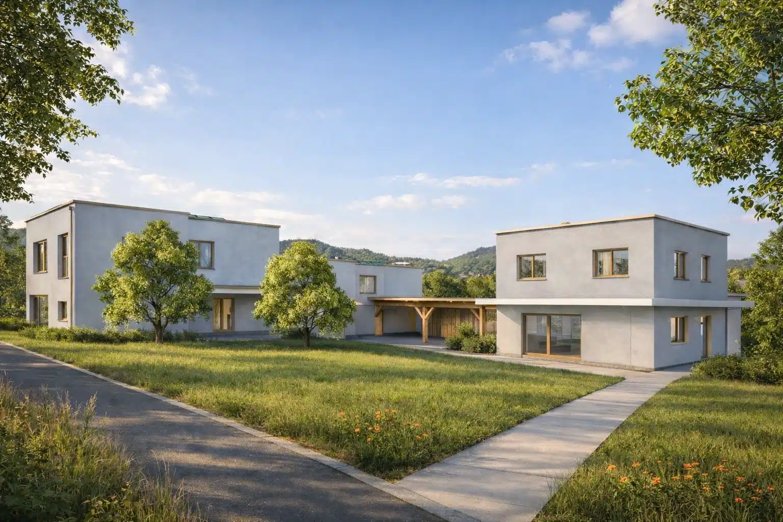 Doppelhäuser St Veit Andritz Vorne